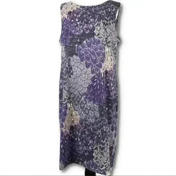 connected apparel Dresses & Skirts - Connected apparel dress size 16 purple multicolored paisley sleeveless pencil
